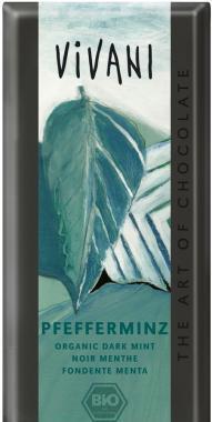 Hořká čokoláda s mátovou náplní VIVANI 100g-BIO