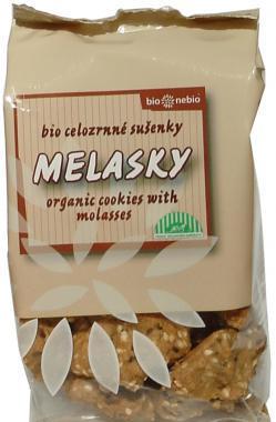 Melasky - celozrnné sušenky 130g- BIO