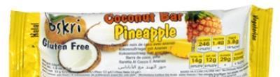 Oskri kokosová tyčinka ananasová 53g